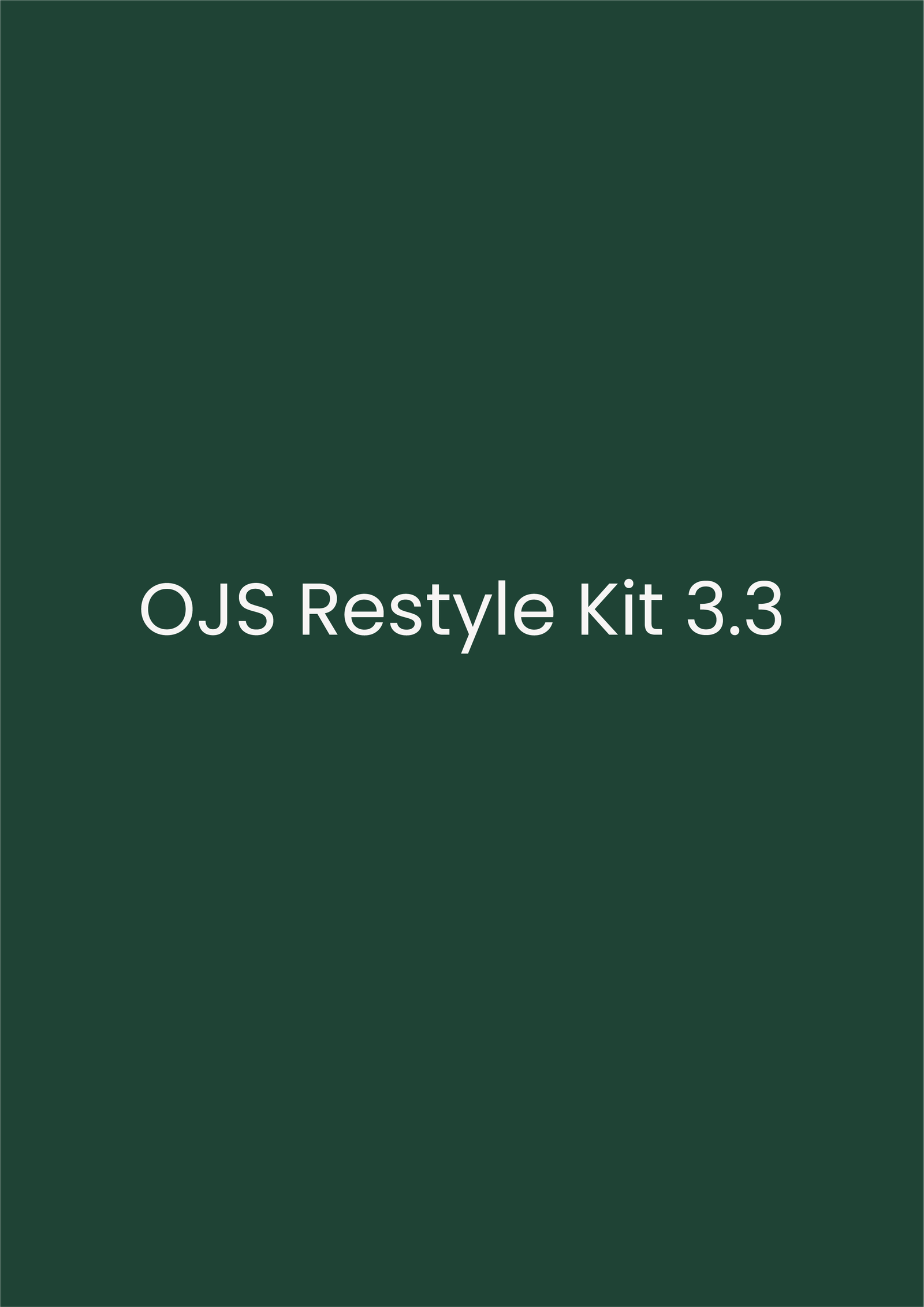 					View Vol. 1 No. 2 (2026): OJS Restyle Kit 3.3 Deep Green
				